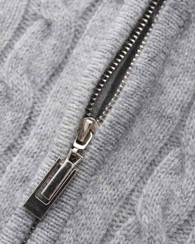 100% Cashmere Woven Half Zip - miniatura 14