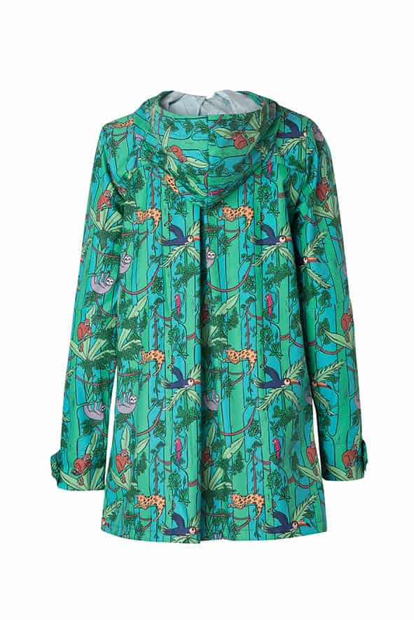 Neotrópico Arbóreo de Color | Raincoat para Mujer - miniatura 4