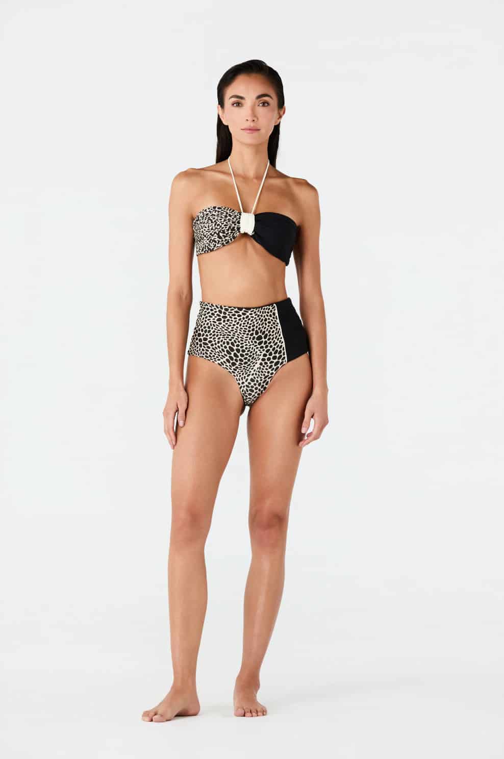 Frida Bottom / Ivory & Black Animal Print - miniatura 4