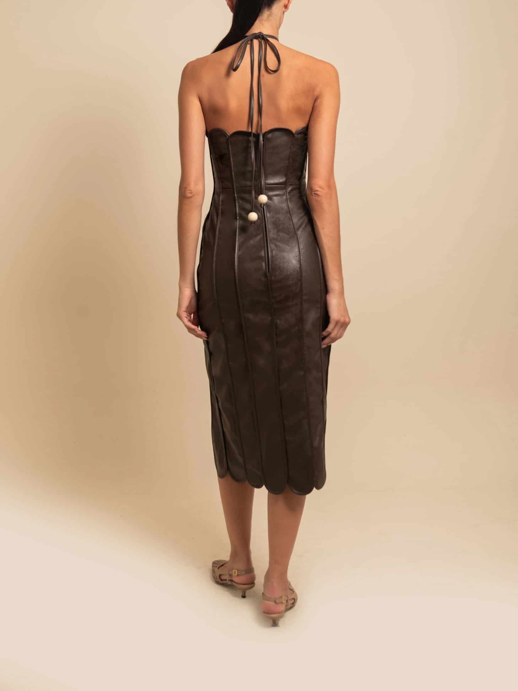 LEONOR DRESS ESPRESSO - miniatura 4