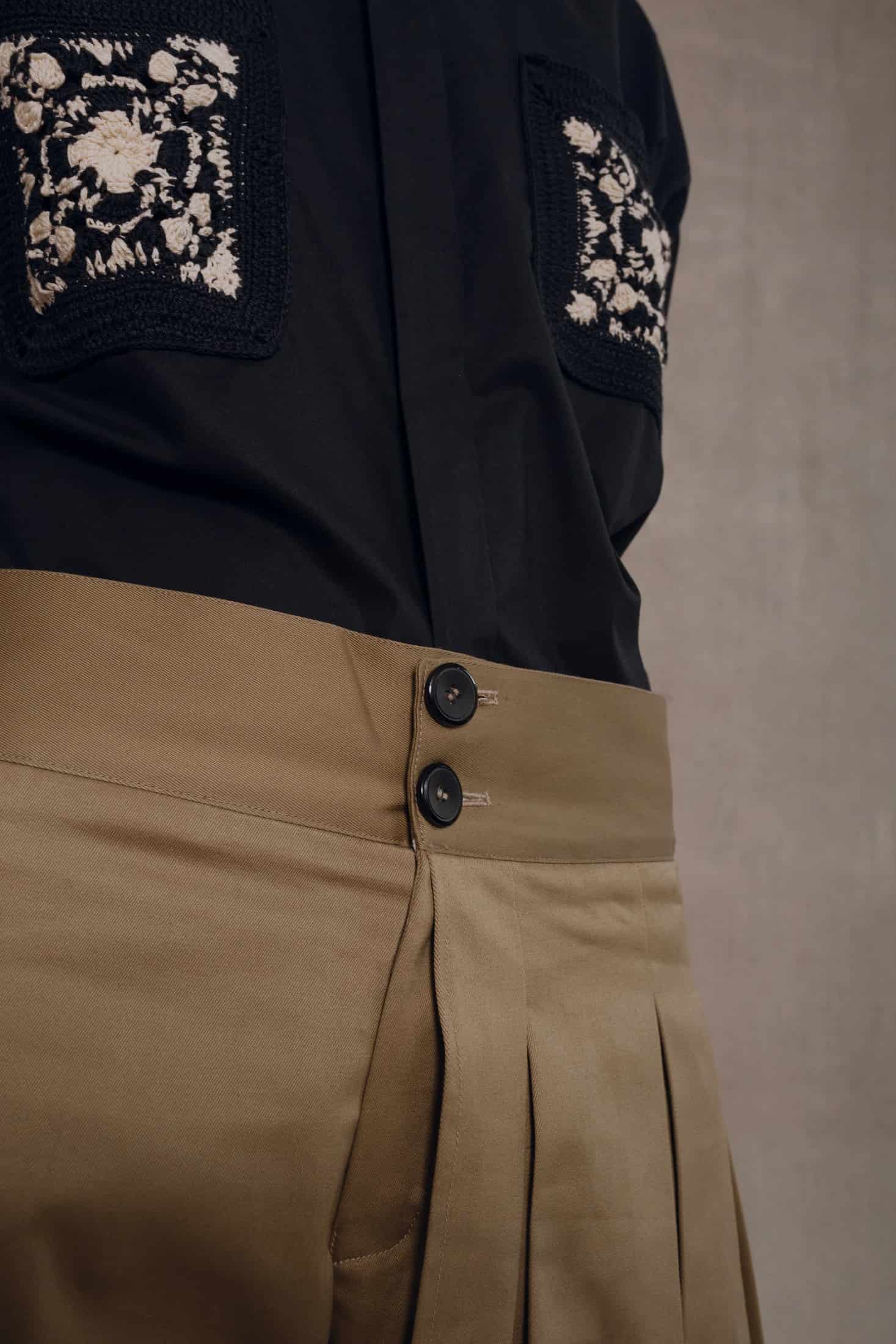 Beige Skirt Pant Man - miniatura 5