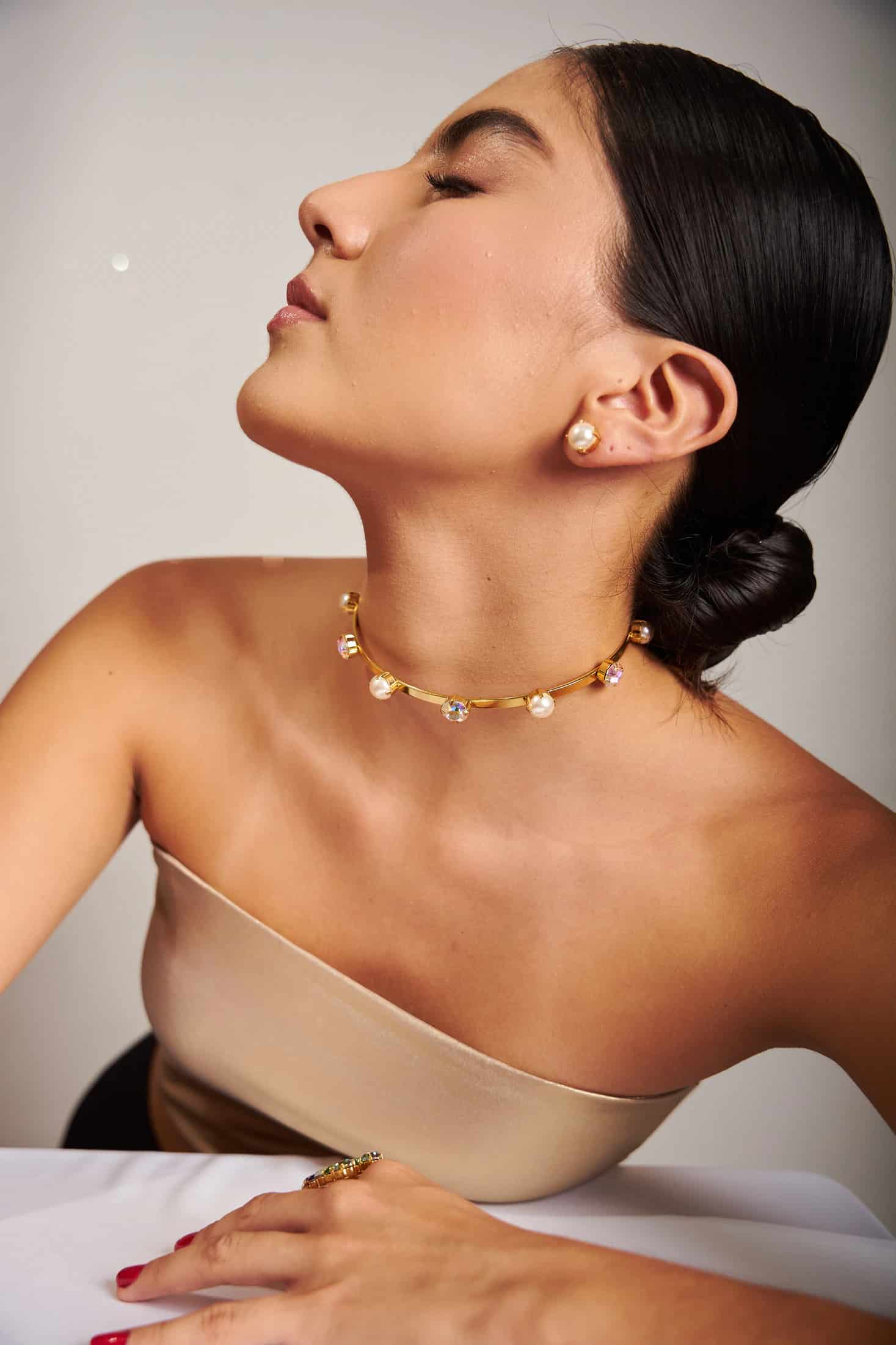 Choker perla cristal - miniatura 3