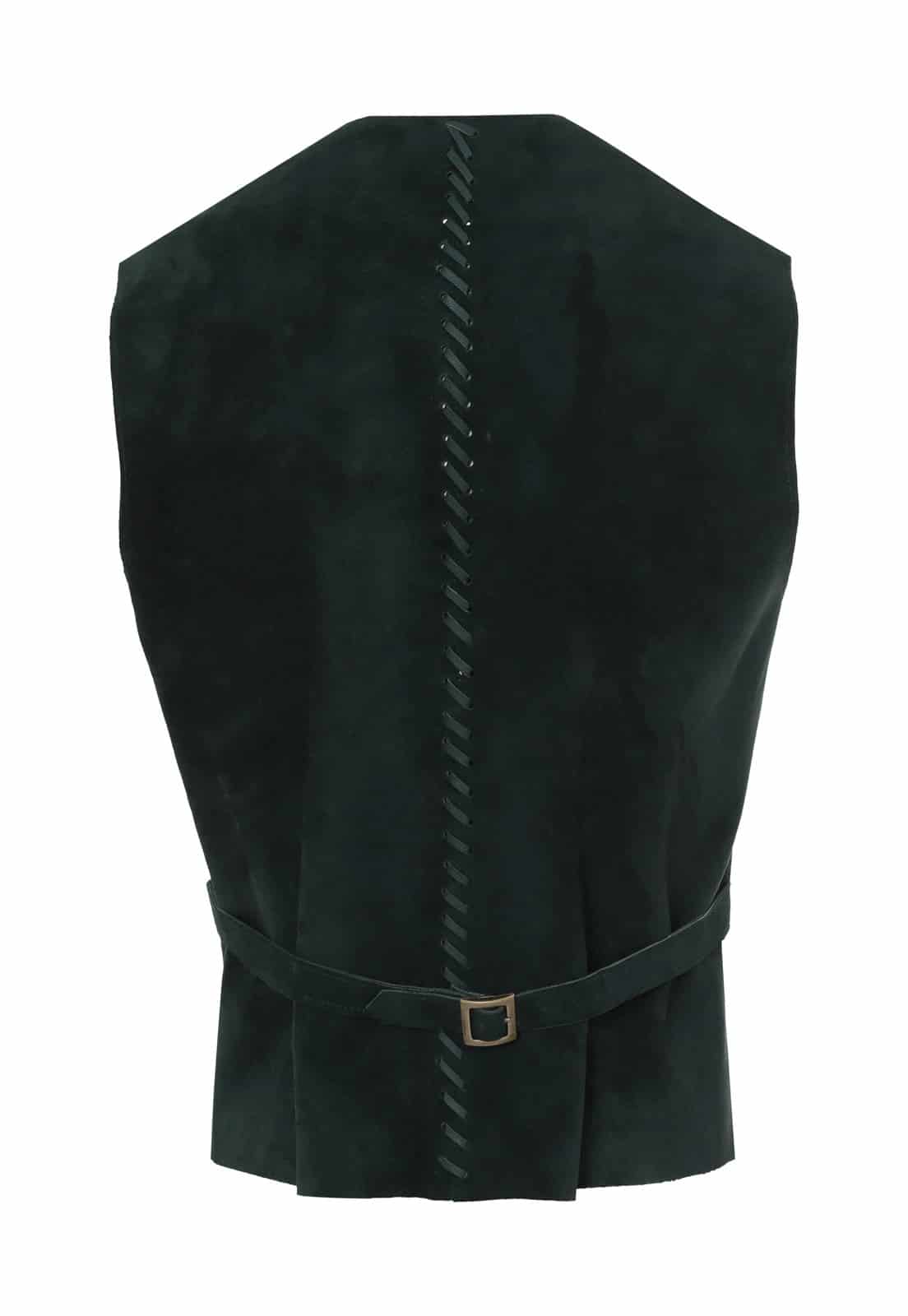 CHARLIE SUEDE TAILORED V-NECK VEST - miniatura 3