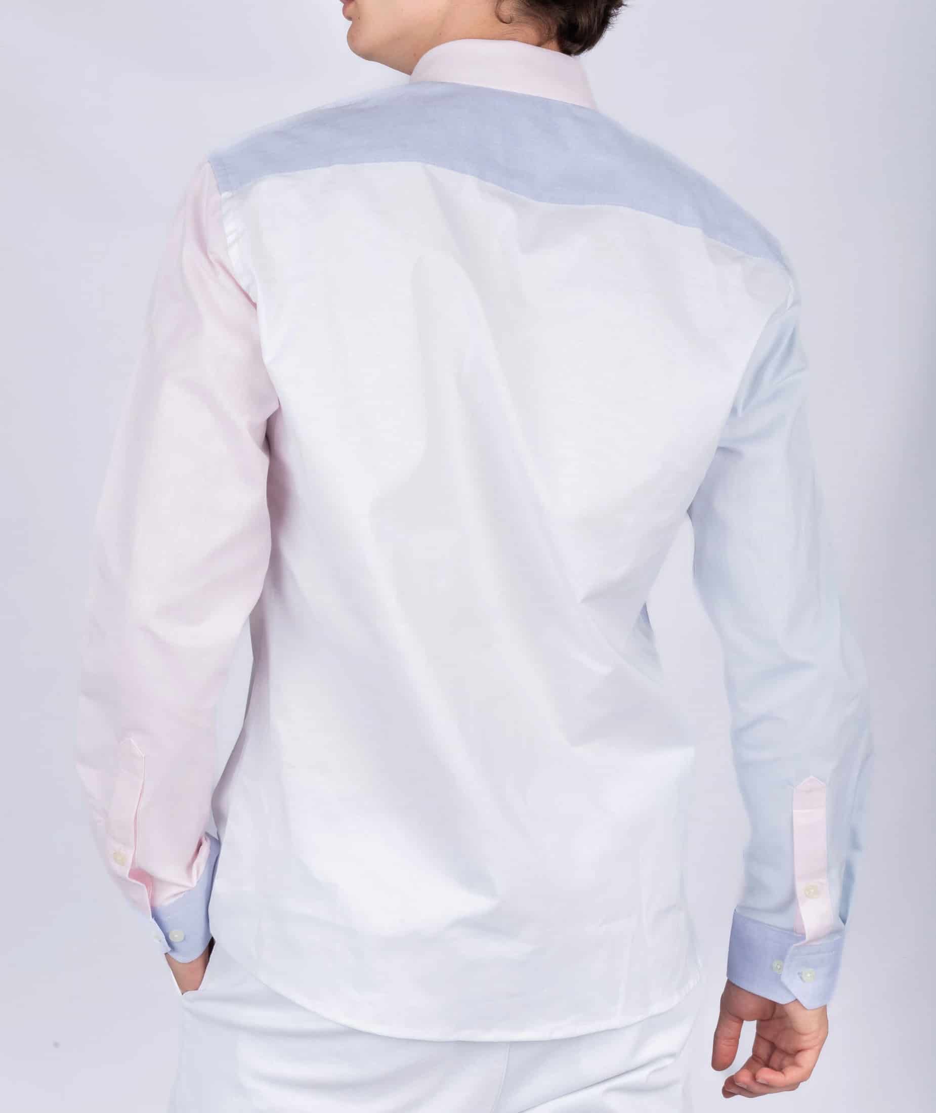 Camisa Oxford Blanca Multicolor - miniatura 3