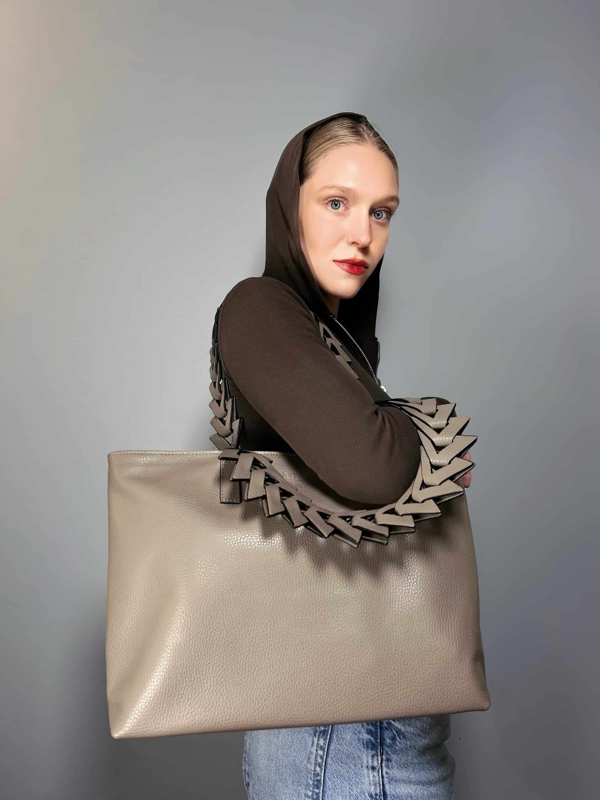 Caro Laptop Tote taupé 14" - miniatura 3