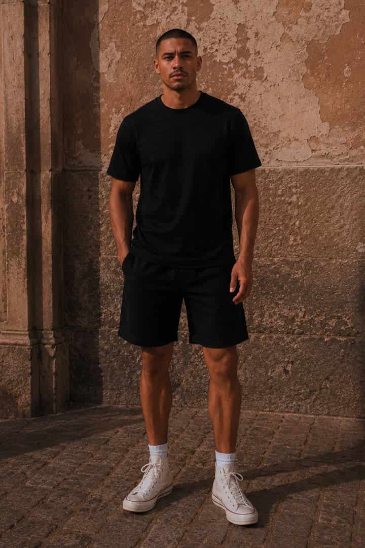 Camiseta rayas negras - miniatura 1