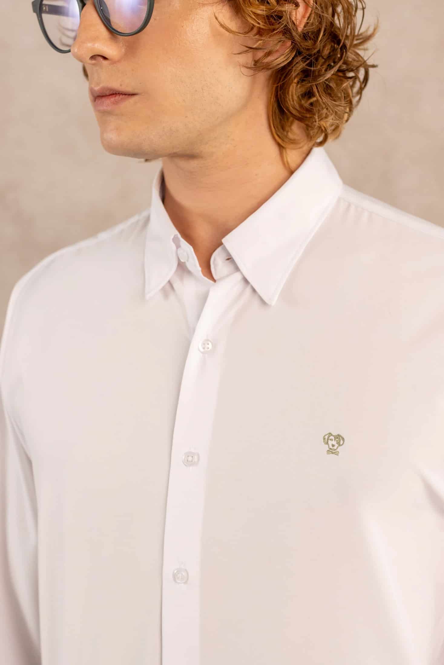 Camisa Performance Antiarrugas Blanco - miniatura 1