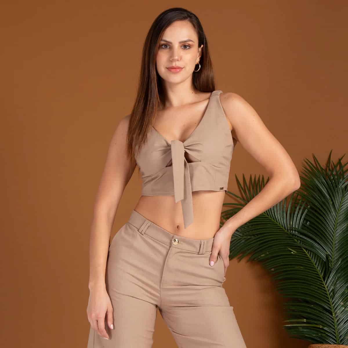 Blusa Crop Top Slim Free - miniatura 2