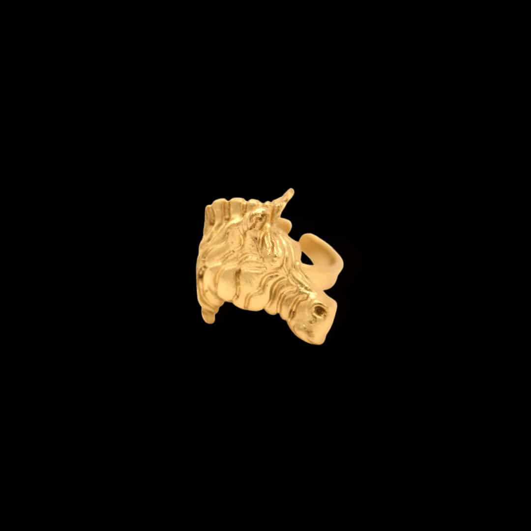 Anillo con cabeza de cebra - miniatura 1