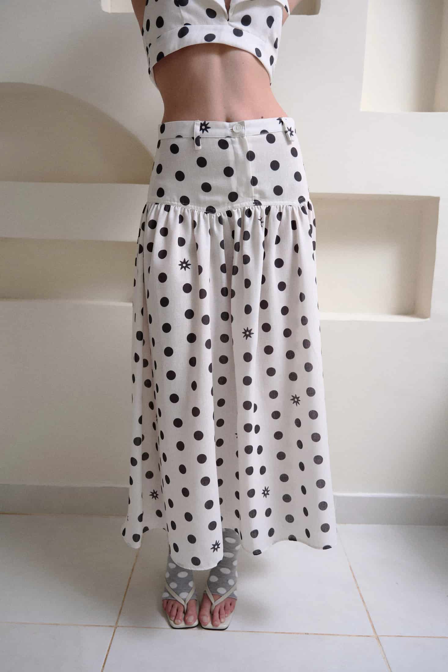 DOTTIE MAXI SKIRT - miniatura 2