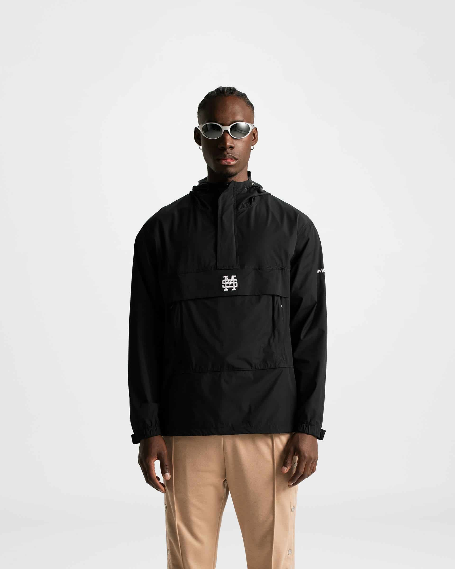 Monoic Windbreaker Jacket - Negro Oscuro - miniatura 2