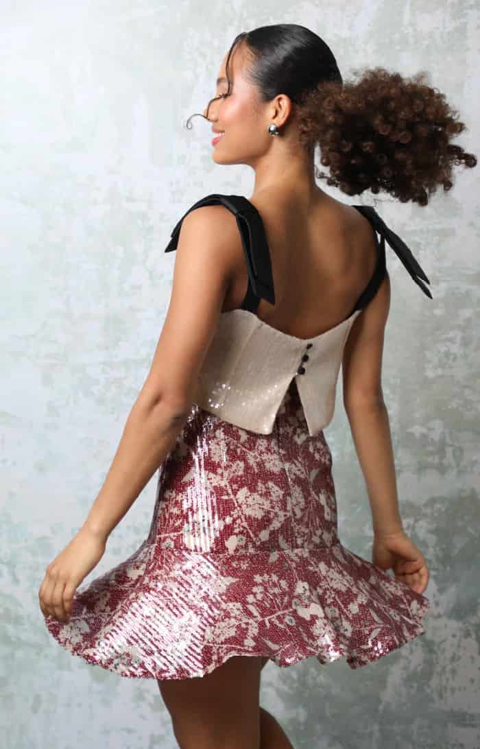 AMALIA MINI MINI SKIRT - miniatura 3