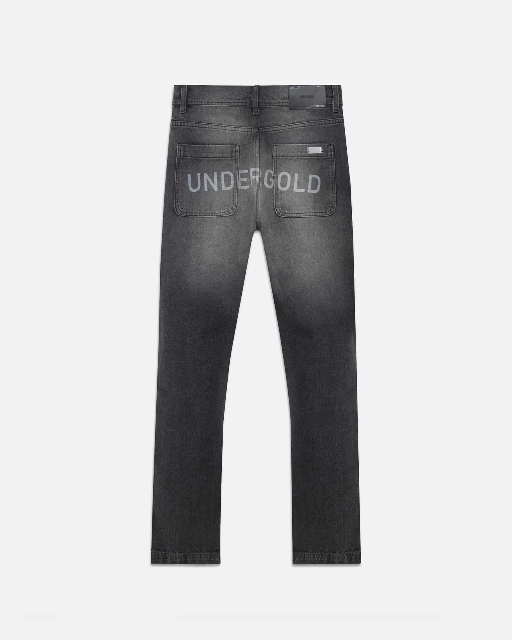 Line Basic Slim fit Fit Jeans Washed Black - miniatura 1