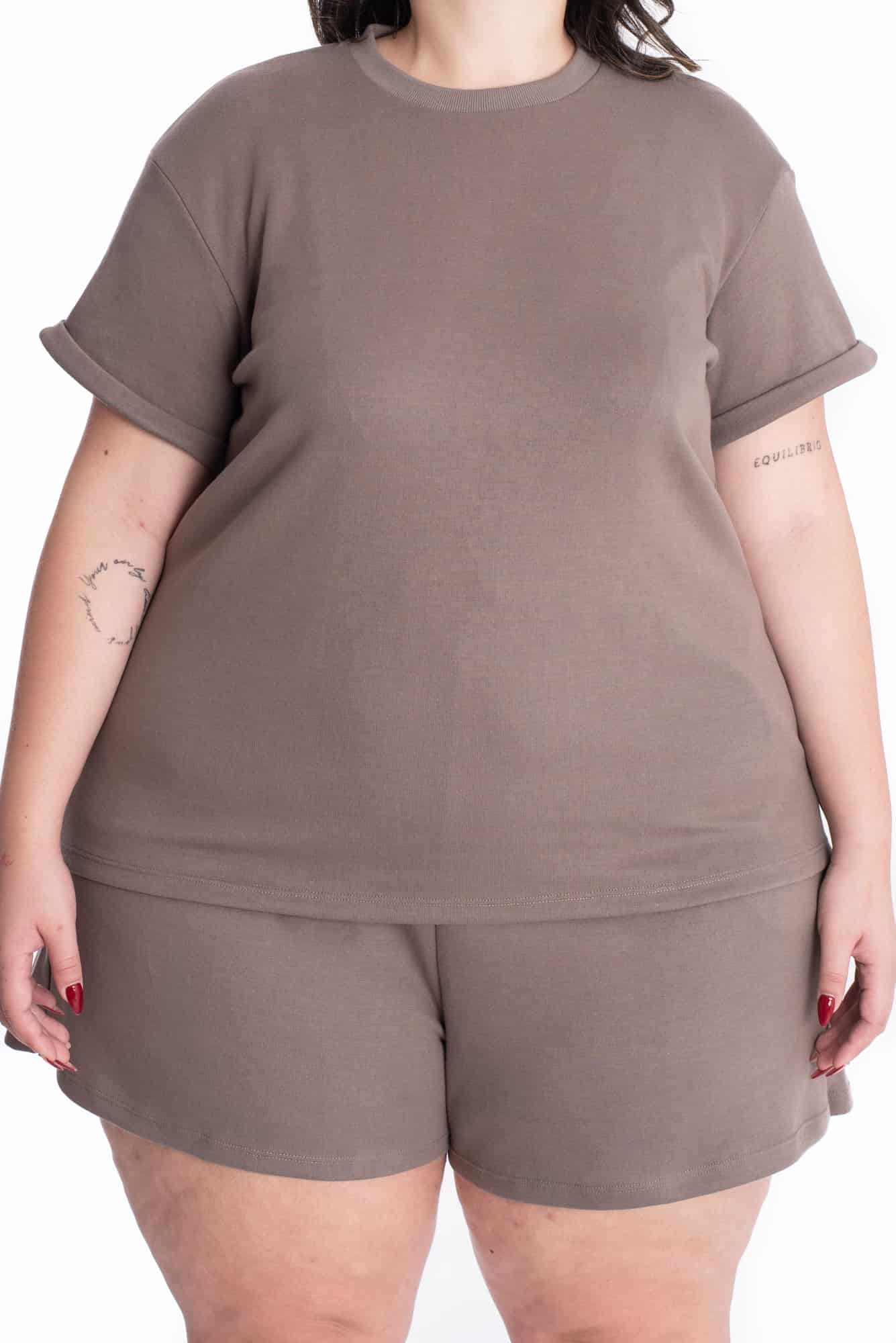 Camiseta Lorena Cocoa Tela Premium - miniatura 5