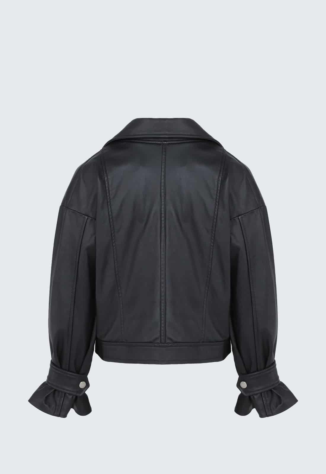 LEROY BIKER LEATHER JACKET - miniatura 3