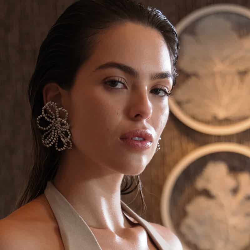 Artisanal Beaded Statement Earrings for  Black-Tie Galas - miniatura 2
