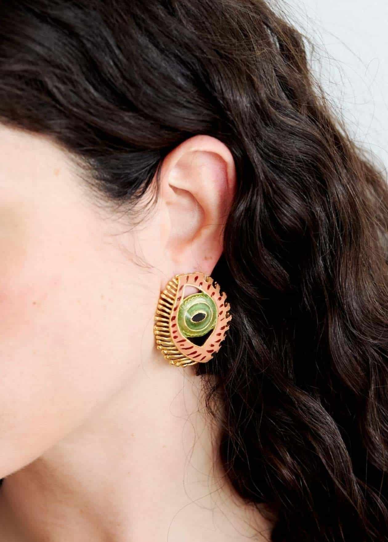 Aretes Maxi Cat Terracota - miniatura 3