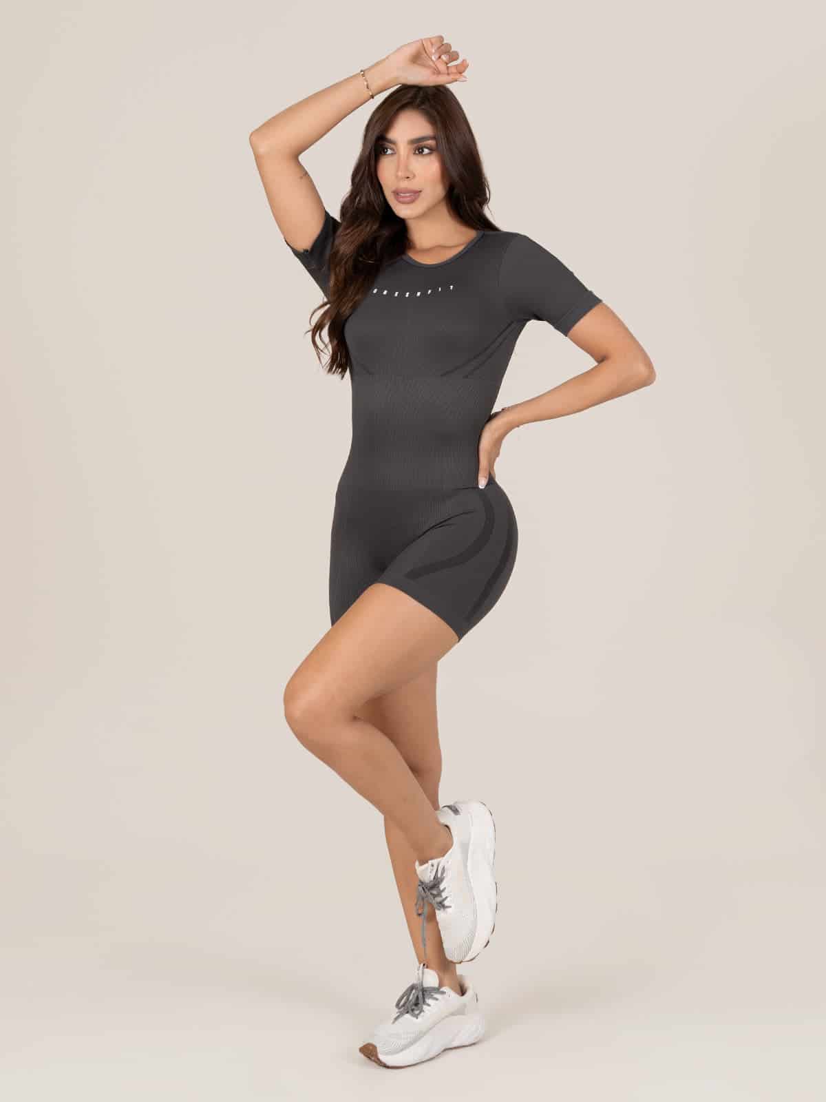Ada Enterizo Seamless Gris Oscuro - miniatura 1