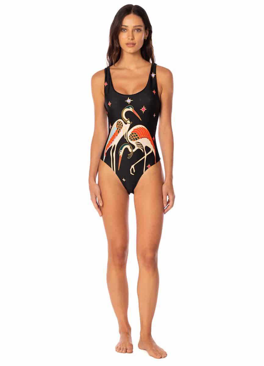 Maaji Flamingo Night Elliot C Cheeky Cut Classic One Piece - miniatura 2