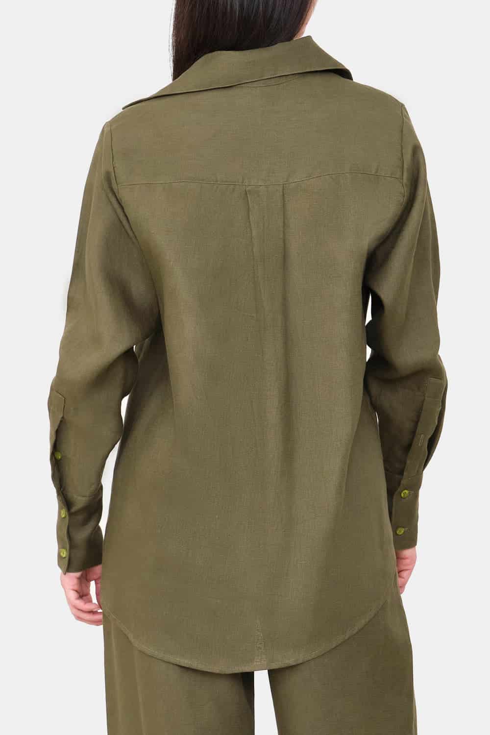 Camisa new giorgina verde oliva - miniatura 3