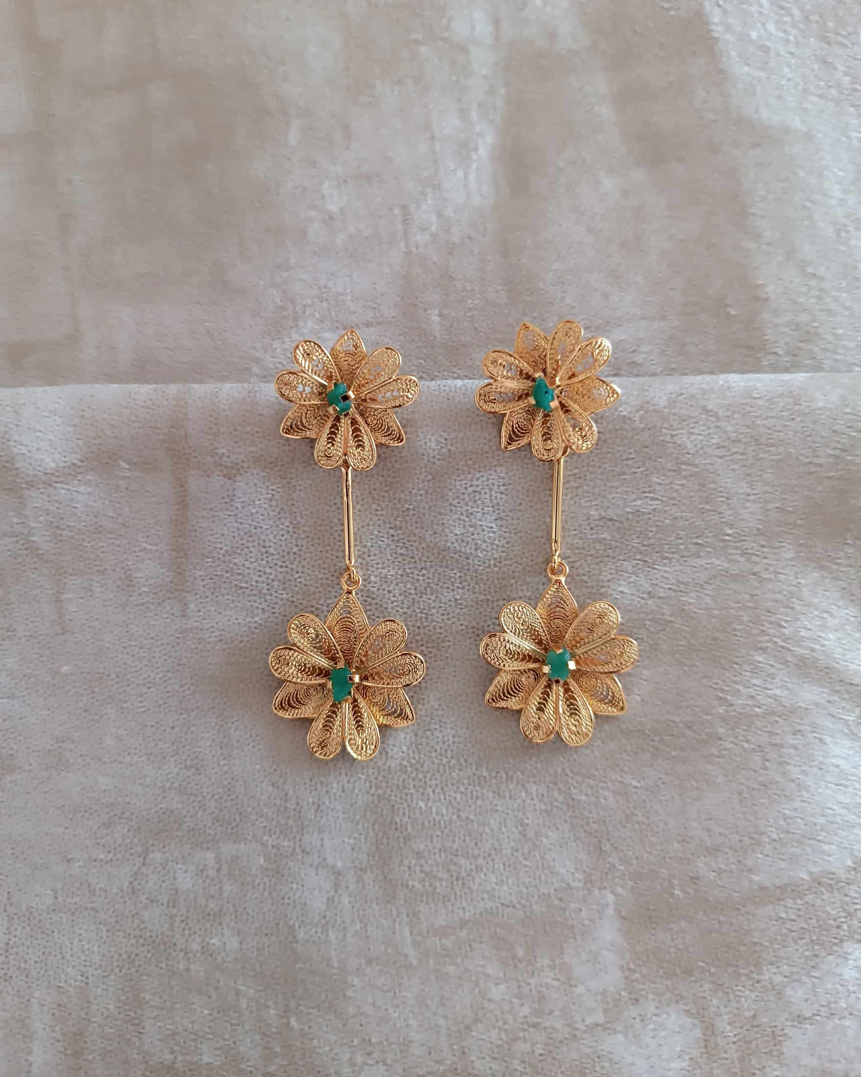 Aretes doble flor, Kany - miniatura 5