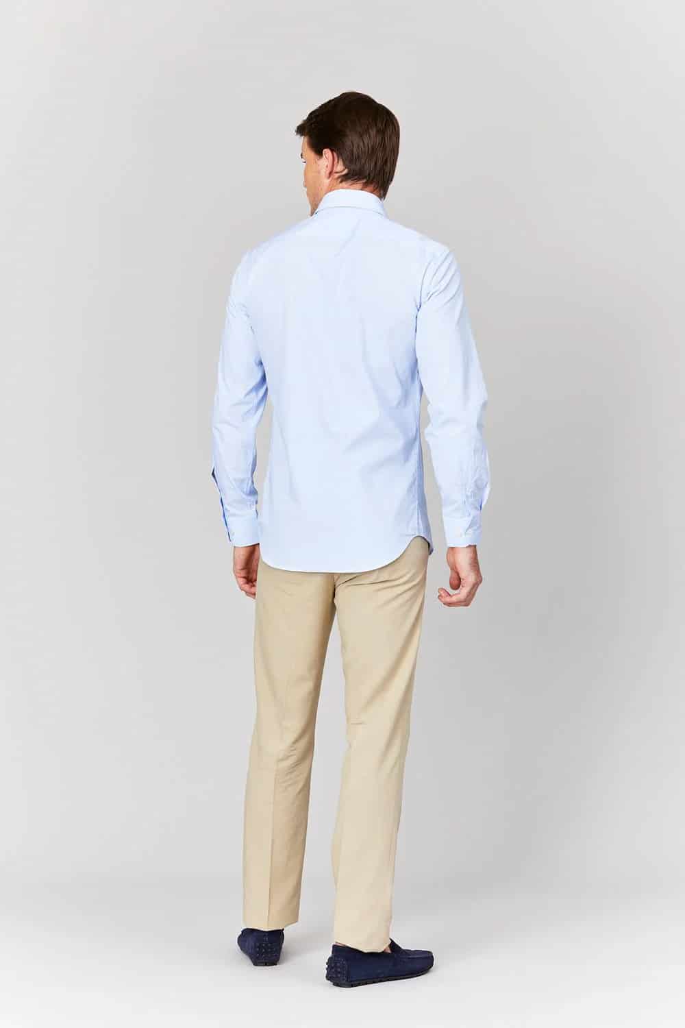 Men's cotton striped shirt - miniatura 10