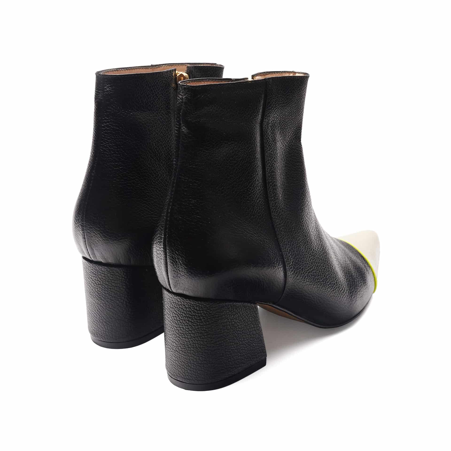 ANKLE boots - BLACK X BEIGE - miniatura 4