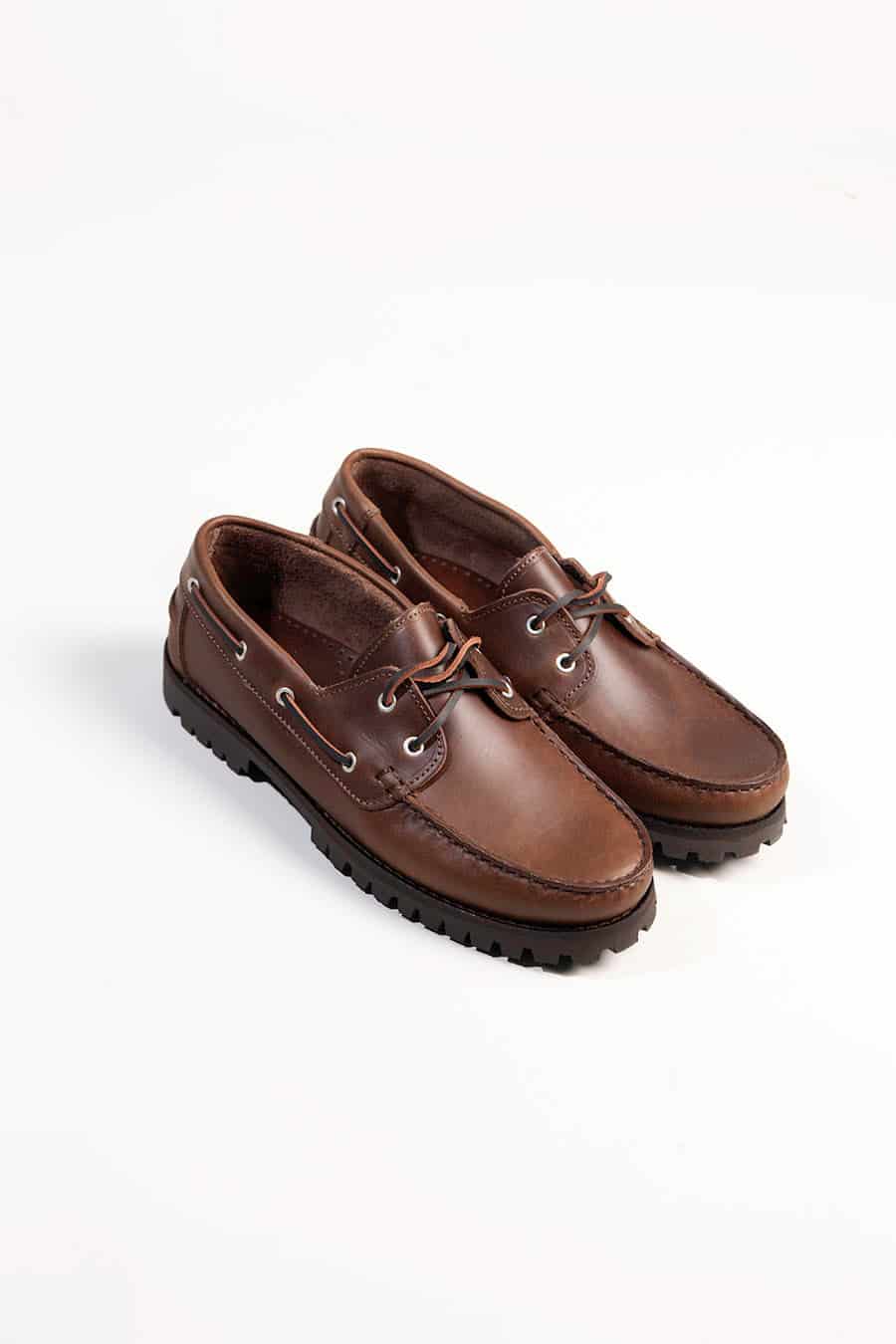 Men's moccasin nautical cord brown - miniatura 1