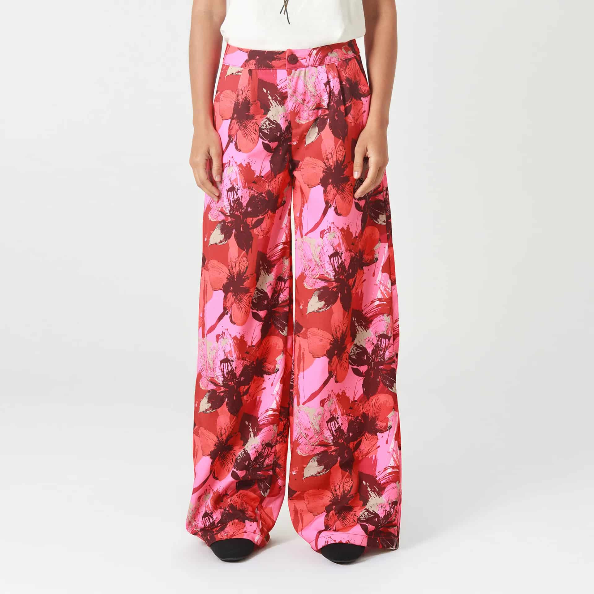 Pantalon Tiro Alto Bota Palazzo - miniatura 3