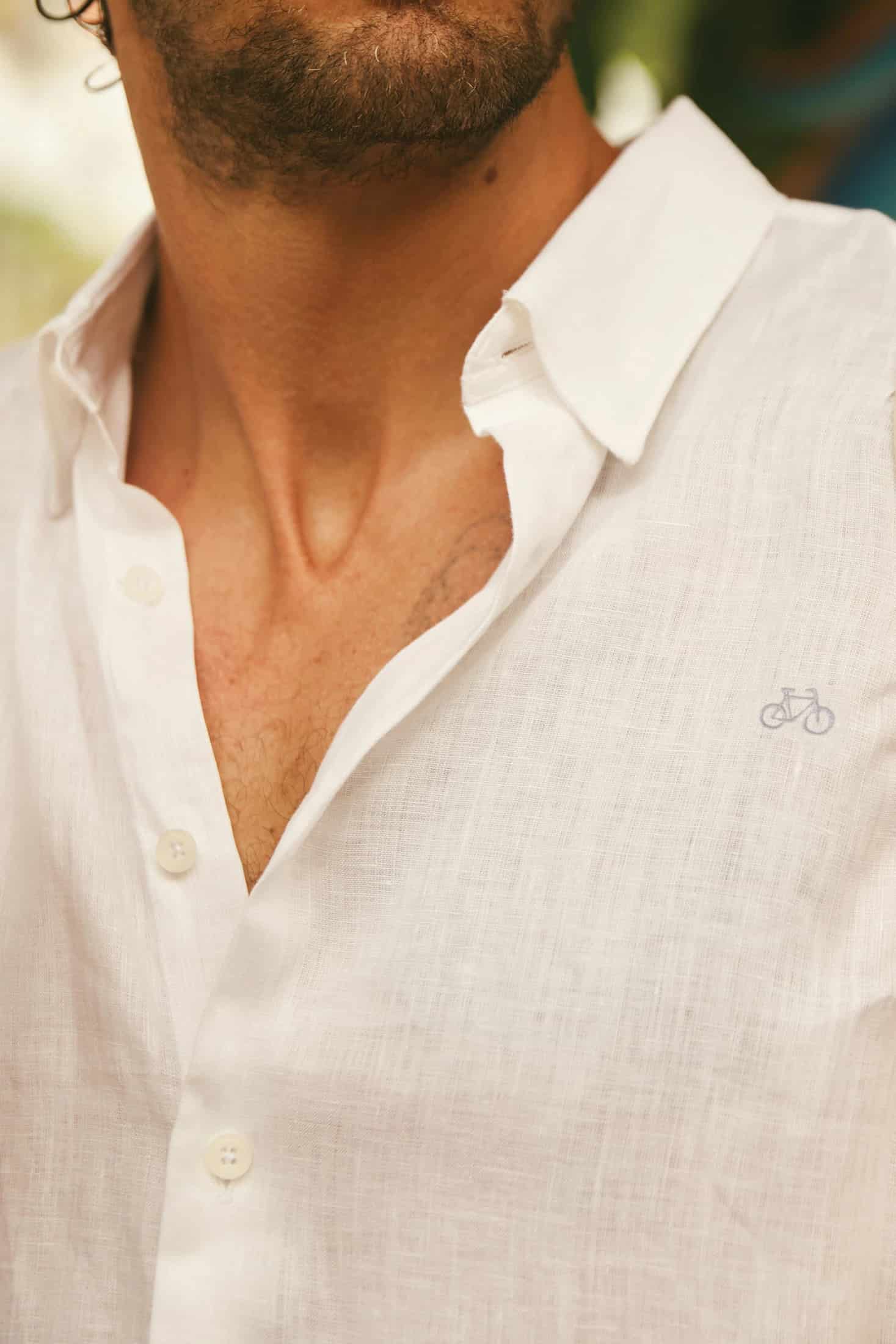 CAMISA LINO BLANCO - miniatura 2