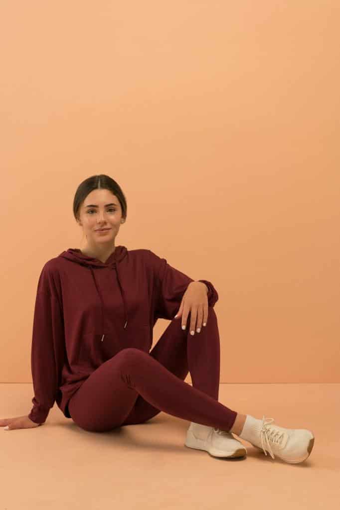 Hoodie Sporty Vinotinto - miniatura 2