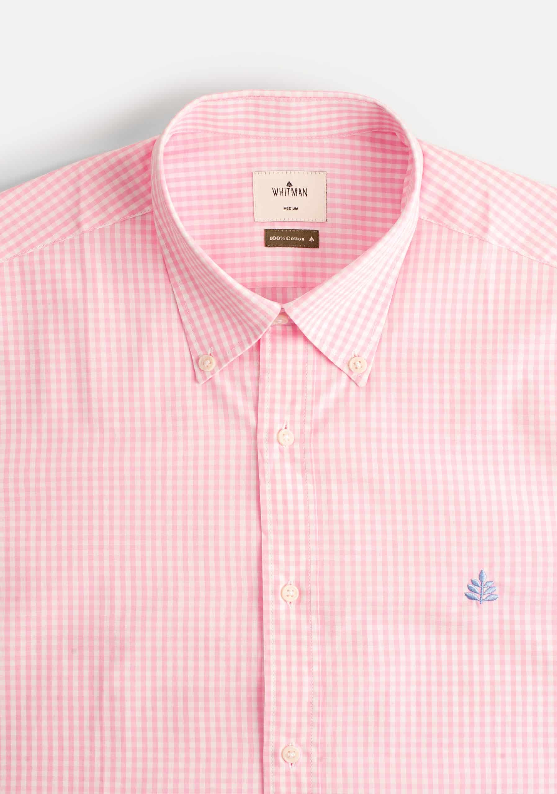 Camisa H CBD Cuadros Peq L-Azl Rosado Claro - miniatura 2