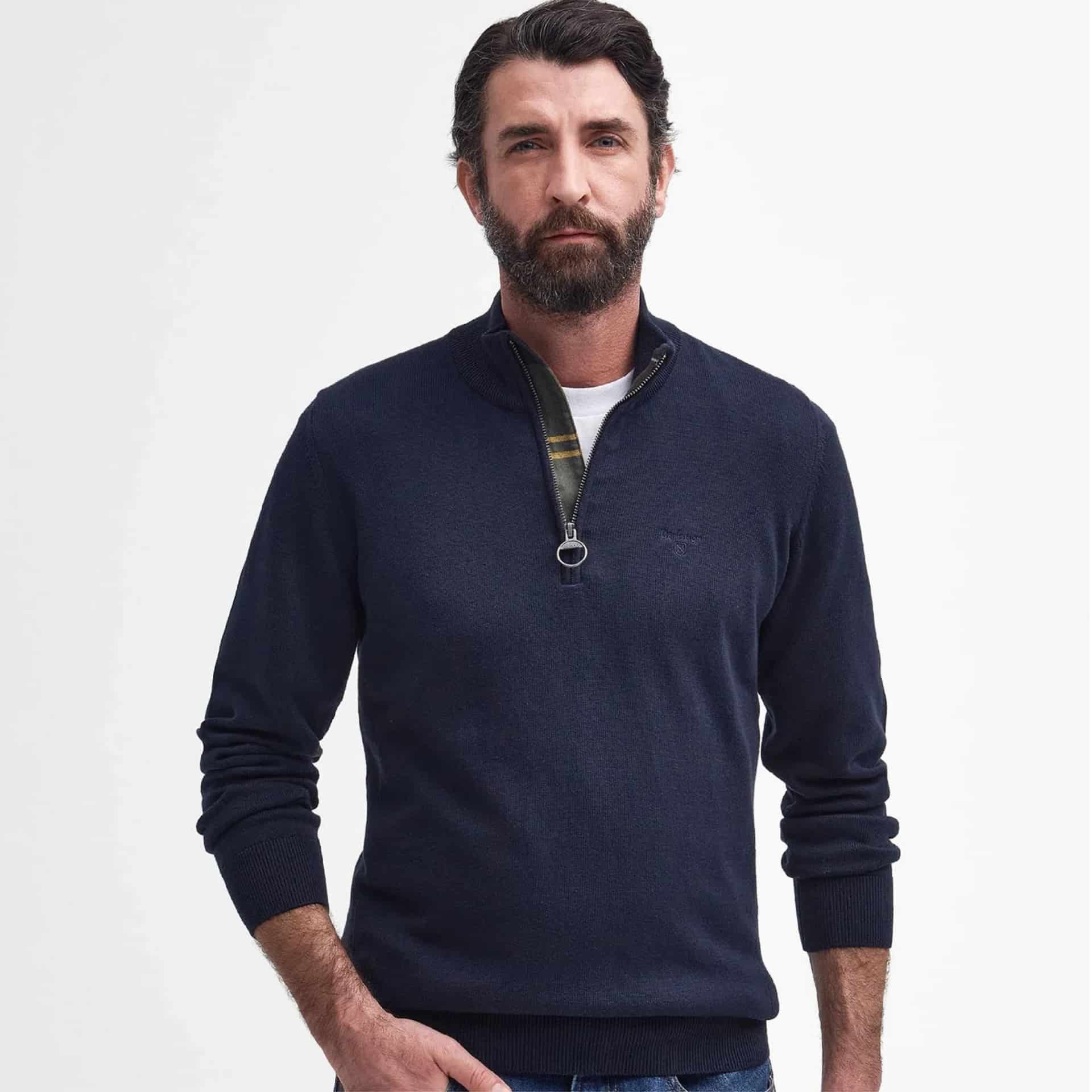 Cotton Half Zip Jumper - miniatura 5