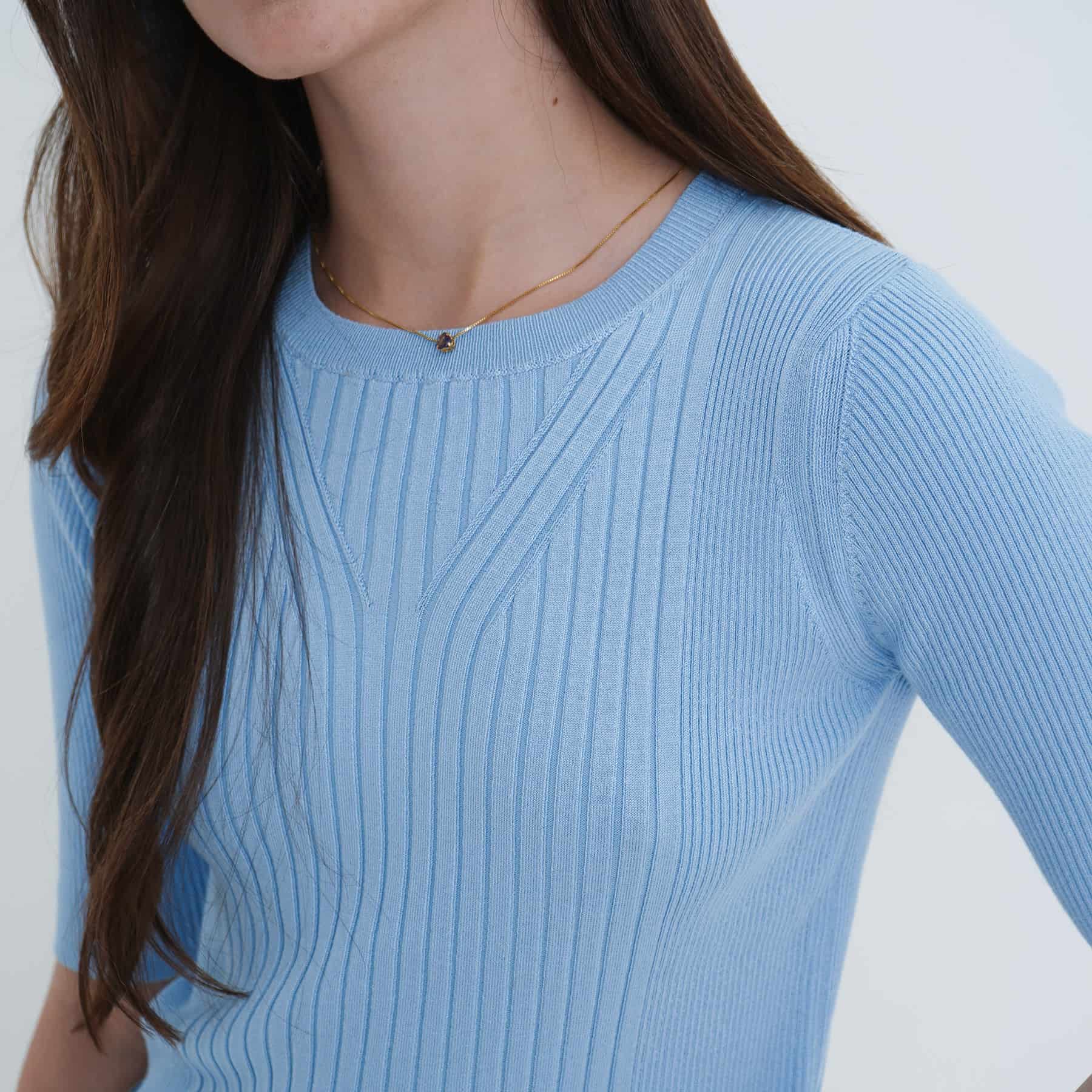 Sweater Cuello Redondo Manga Corta - miniatura 11