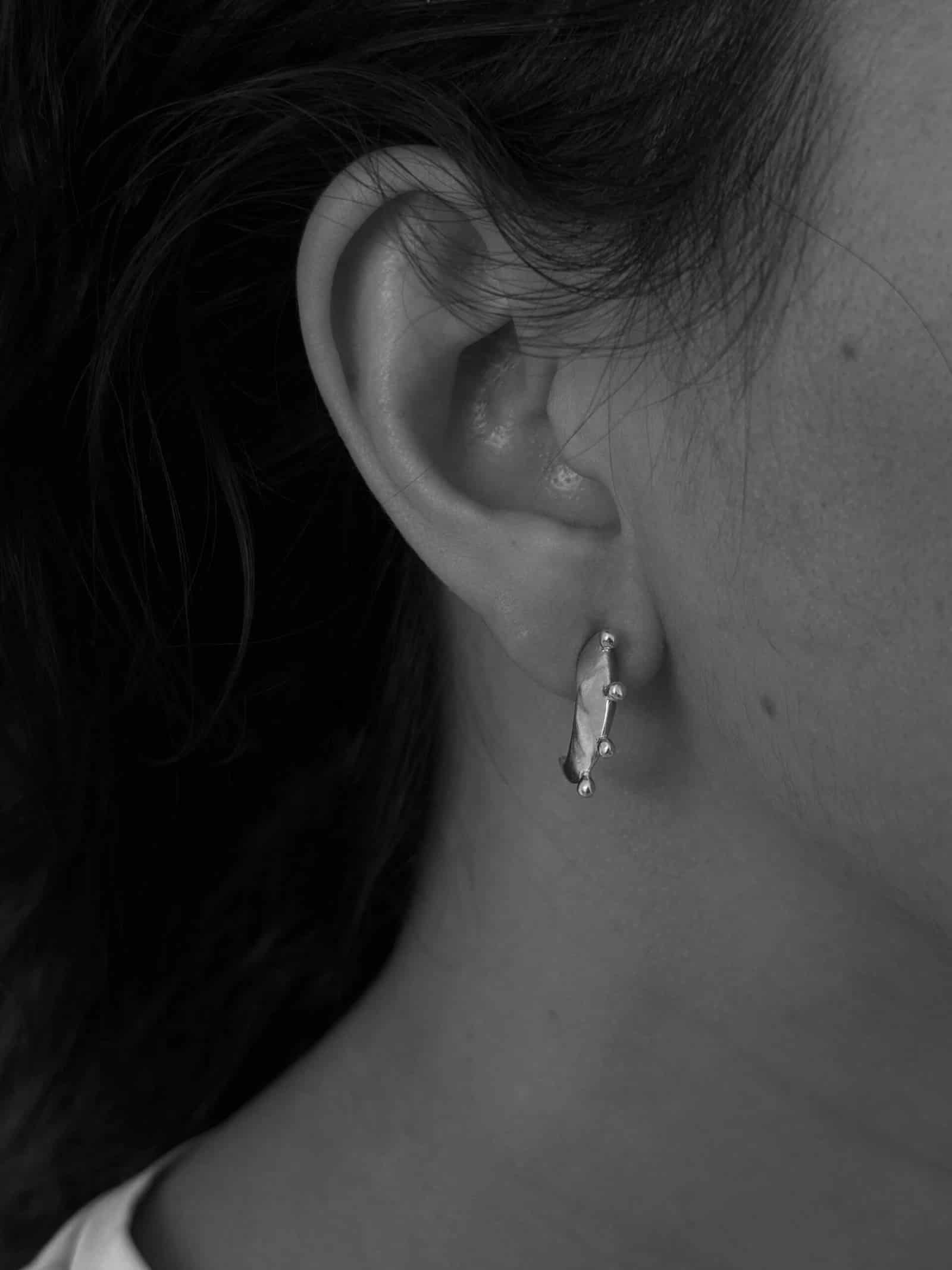 Chiqui Crescent Hoops Silver - miniatura 2