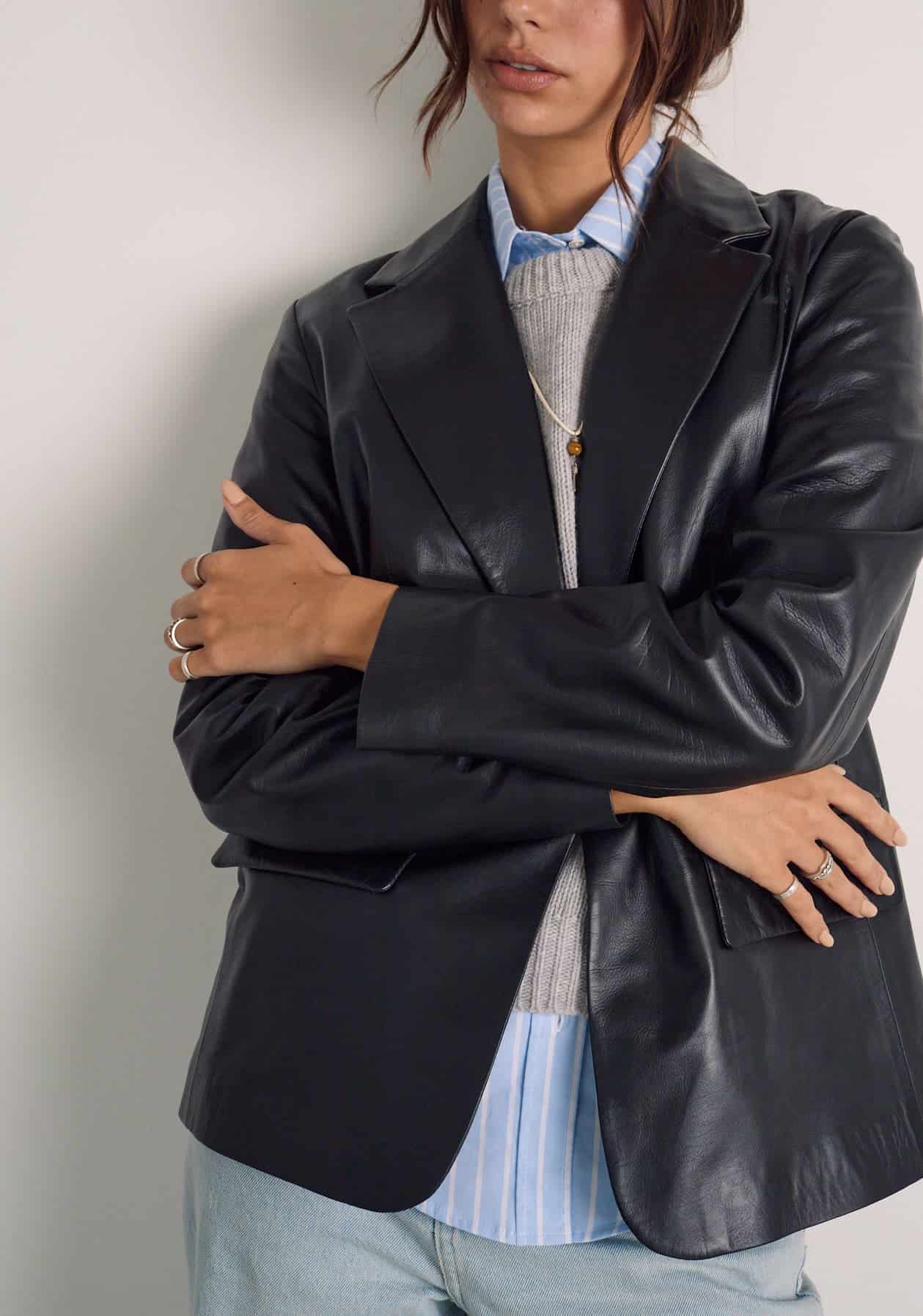 Blazer M Femme Negro - miniatura 4