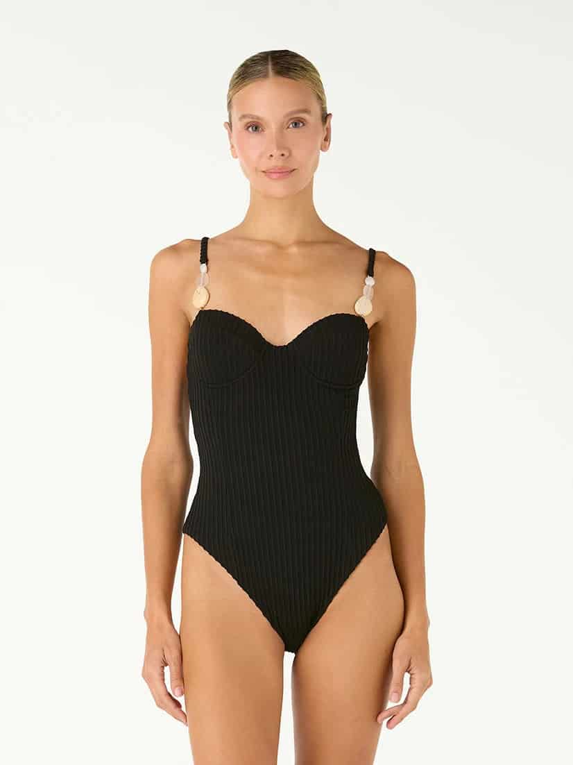 Vestido de Baño Entero Mare Shell Black - miniatura 1