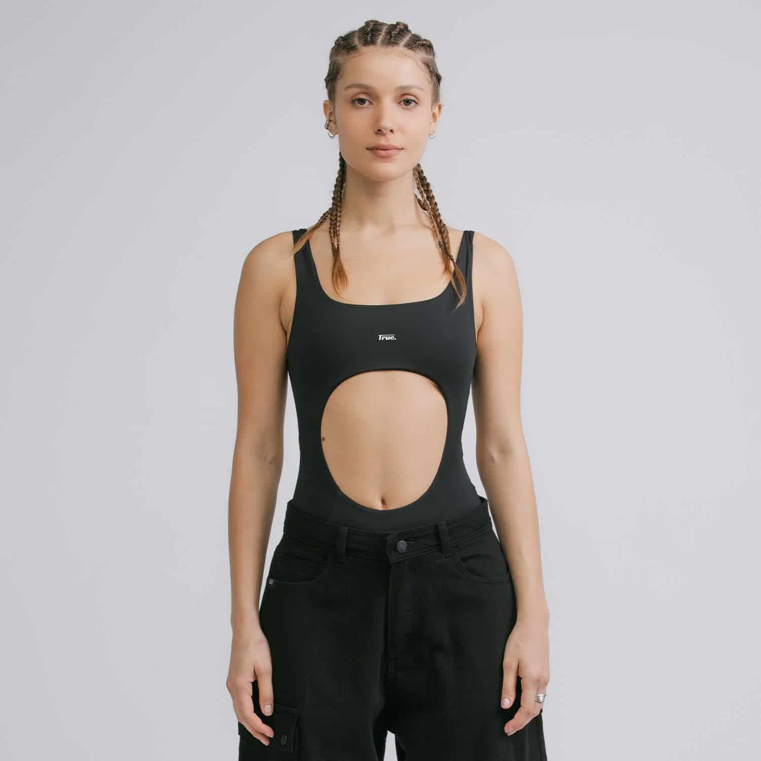 Cut-Out Bodysuit - Black - miniatura 4