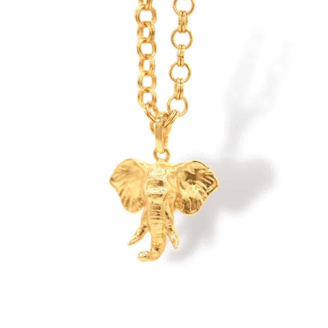 Cadena con cabeza de elefante - miniatura 1