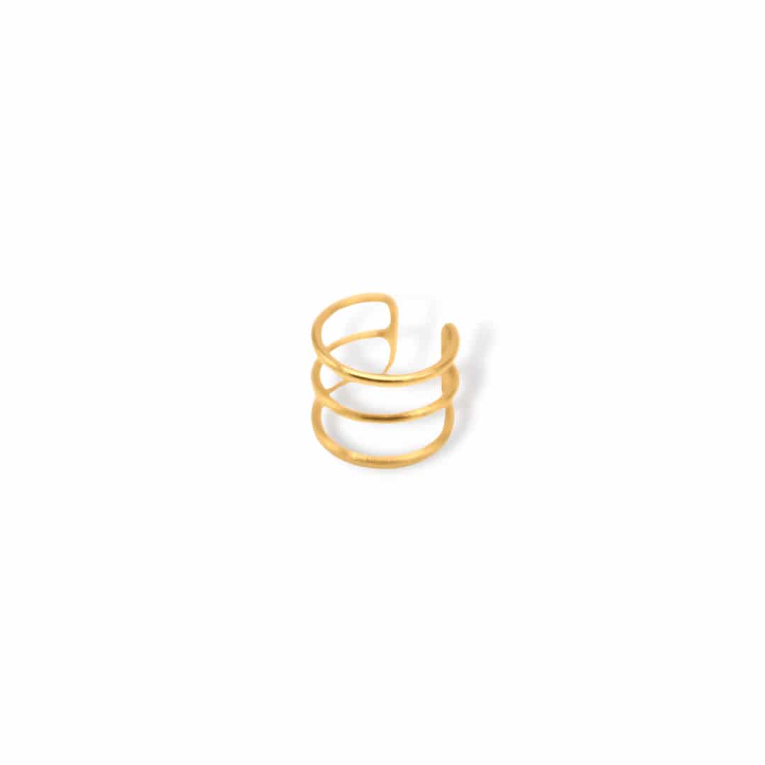Earcuff liso de tres alambres - miniatura 2