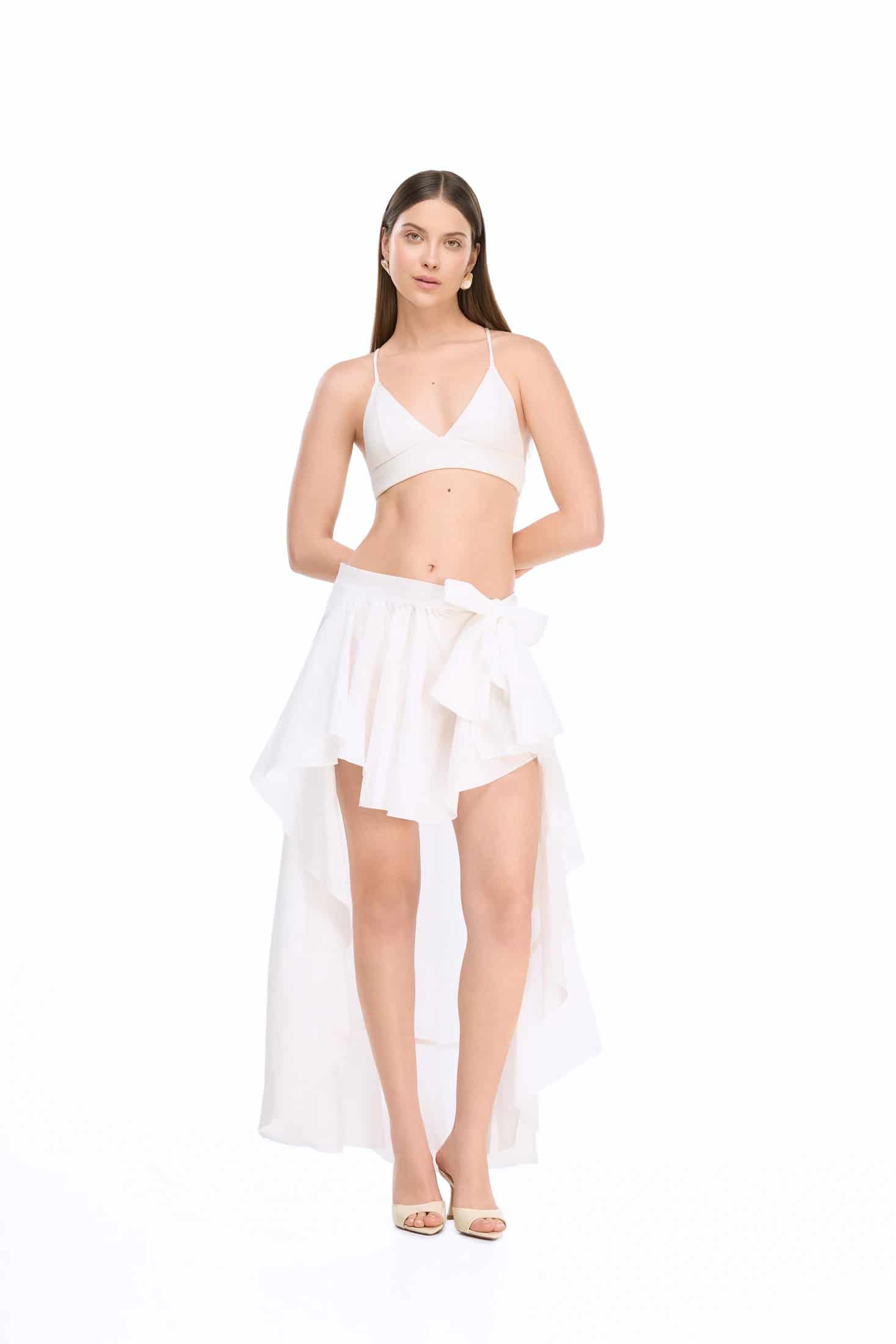 BAHAMAS WRAP SKIRT WHITE - miniatura 1