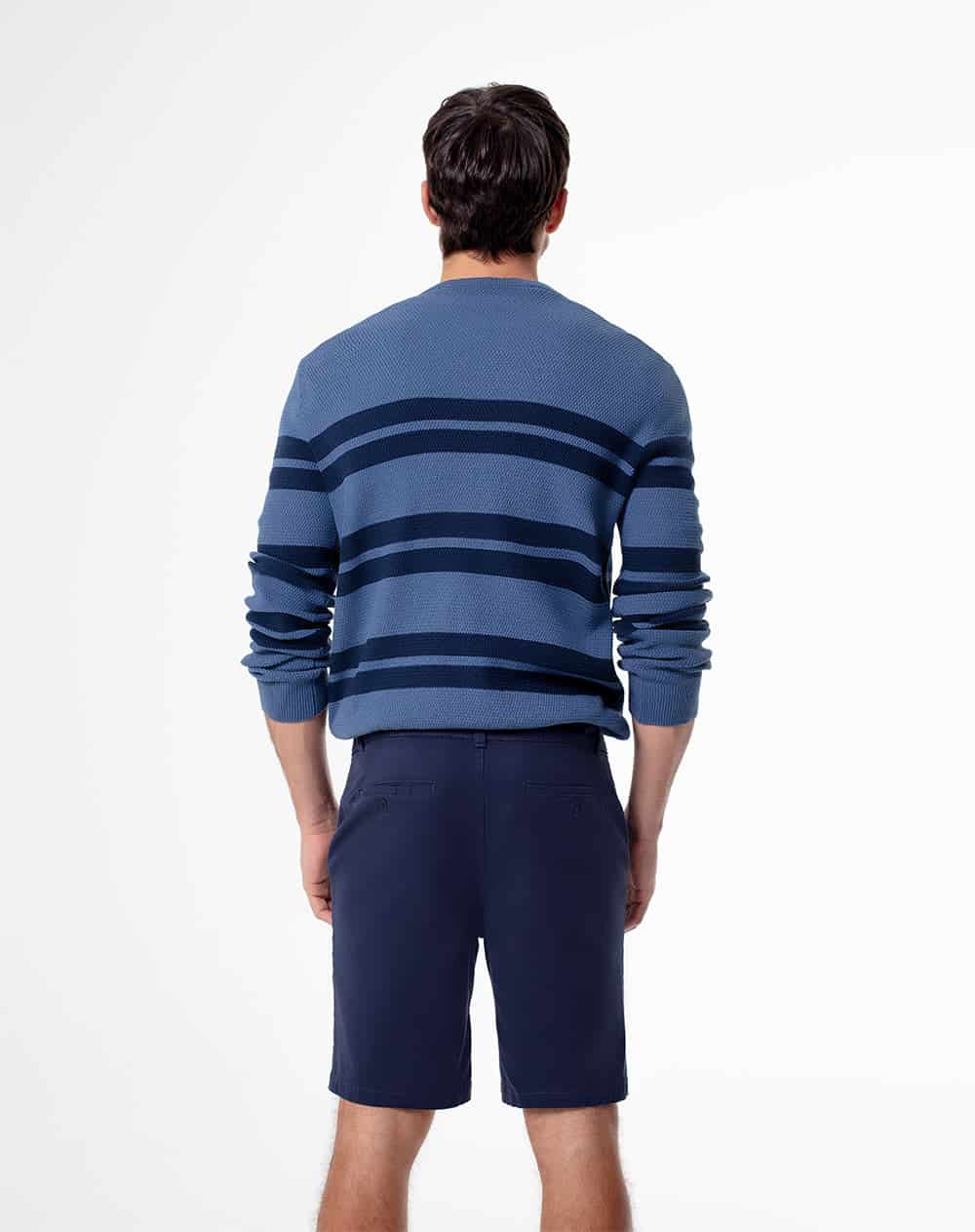 Bermuda regular drill algodón azul hombre - miniatura 2