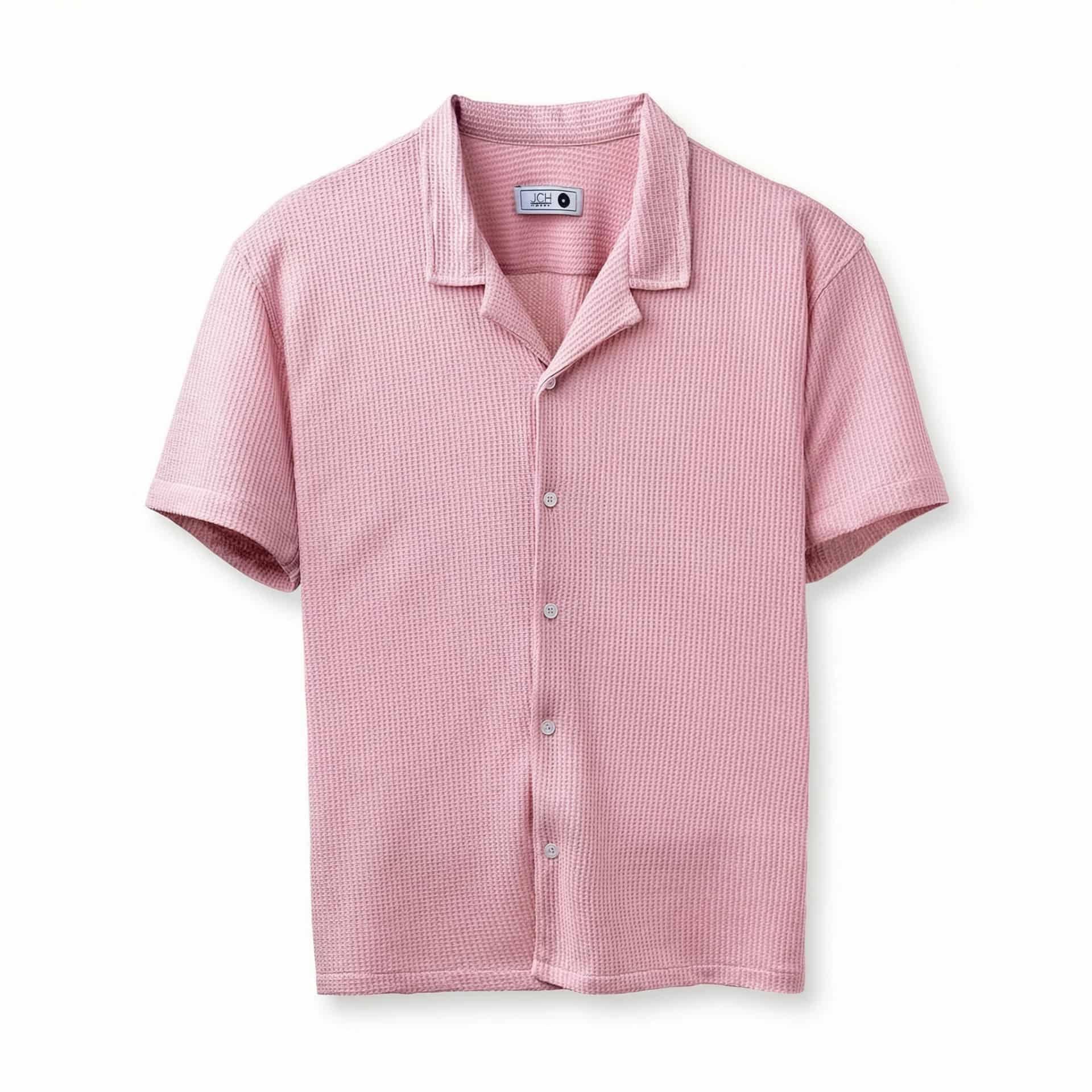 Camisa Texturizada Bowling Rosa C224 - miniatura 3