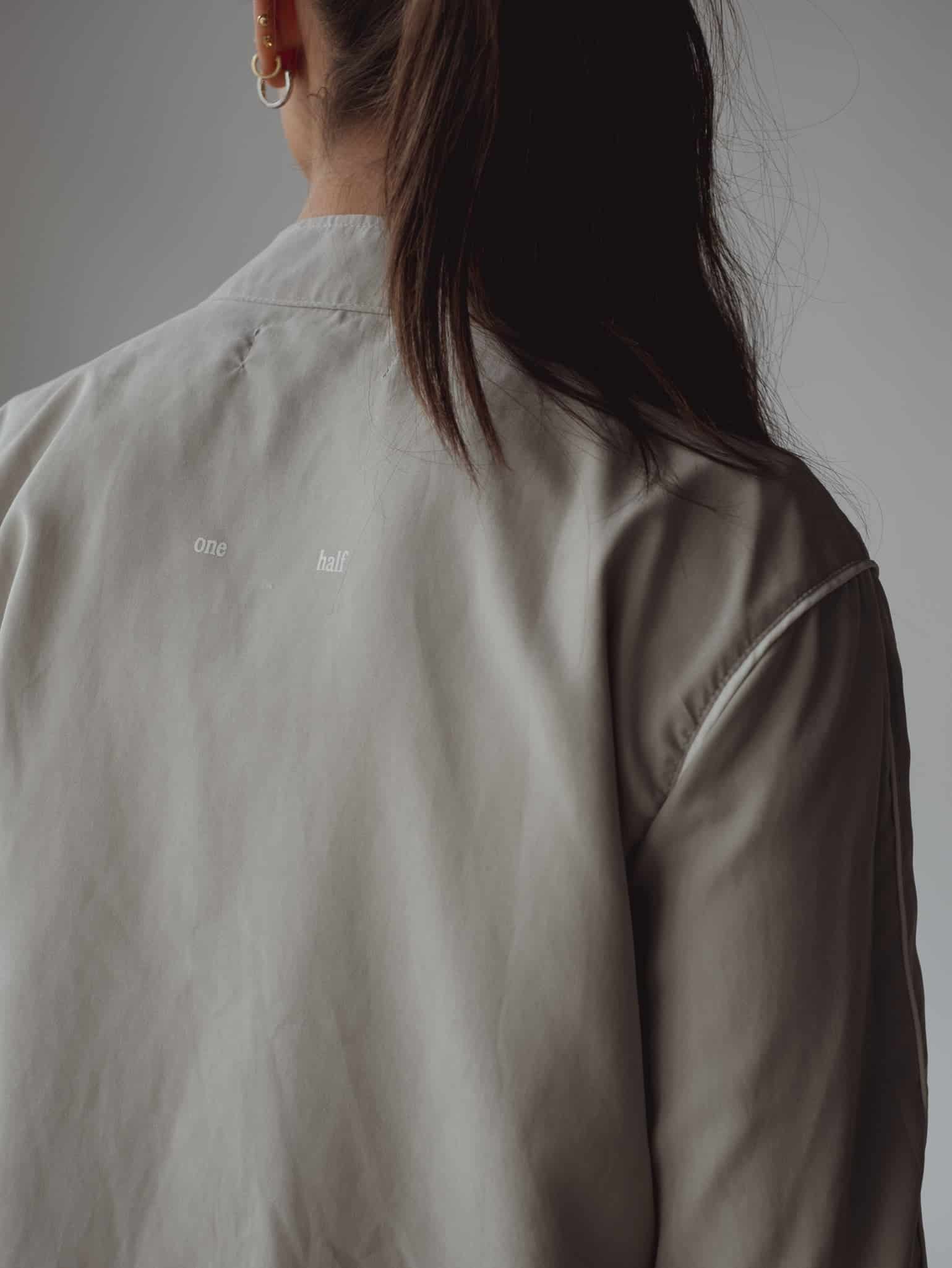 LINE WINDBREAKER JACKET - GRAY & WHITE - miniatura 15