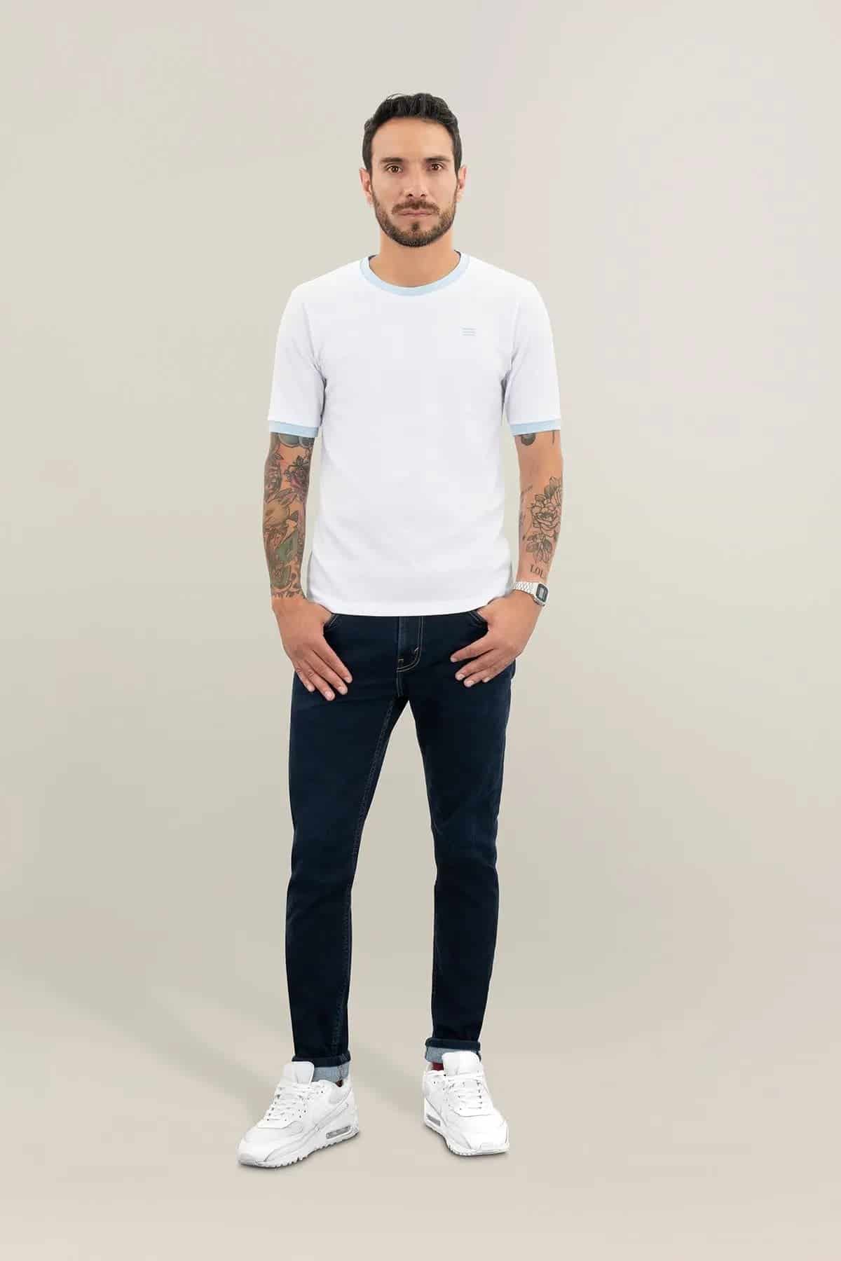 Camiseta - Bianca Collo Marino - miniatura 3