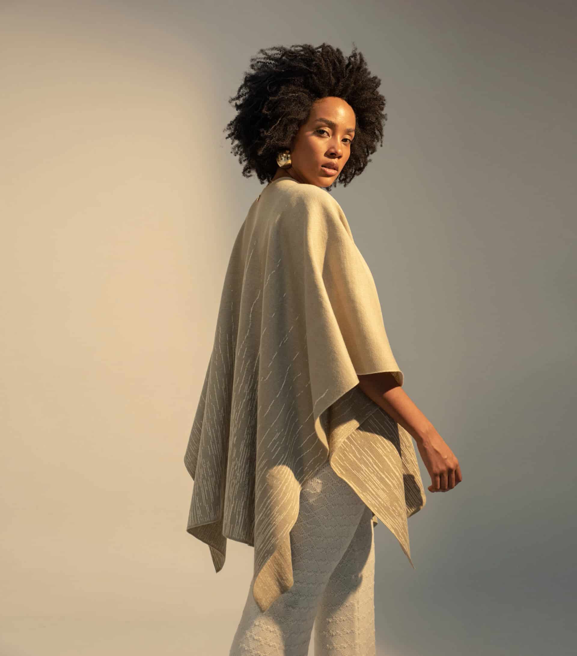 Poncho Sol Camel - miniatura 3