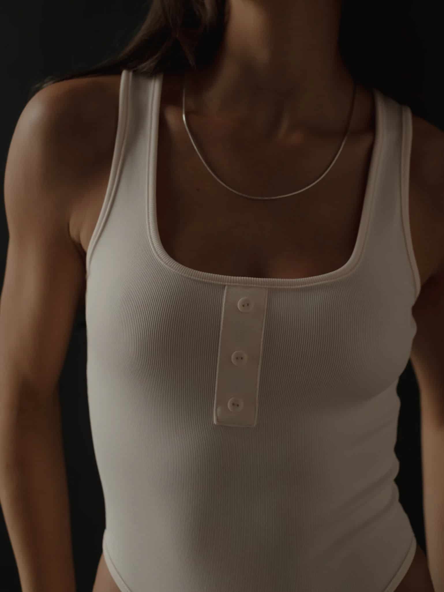 HALF BUTTON BODY - SOFT WHITE - miniatura 12