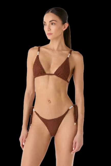 Top de Bikini Kade Nilo Brown - miniatura 1