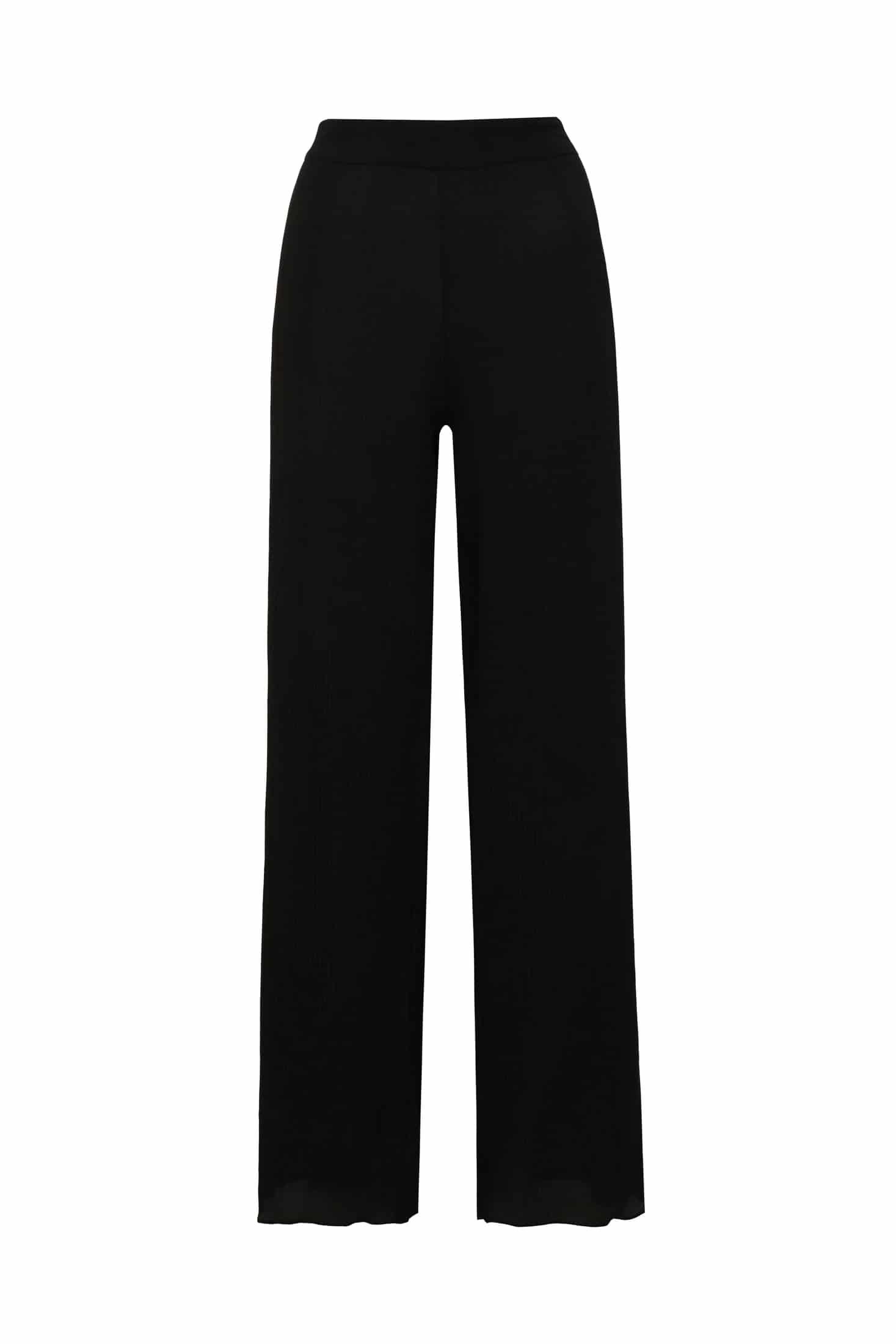 Santo Tomás Martellato Silk Pants / Black - miniatura 1