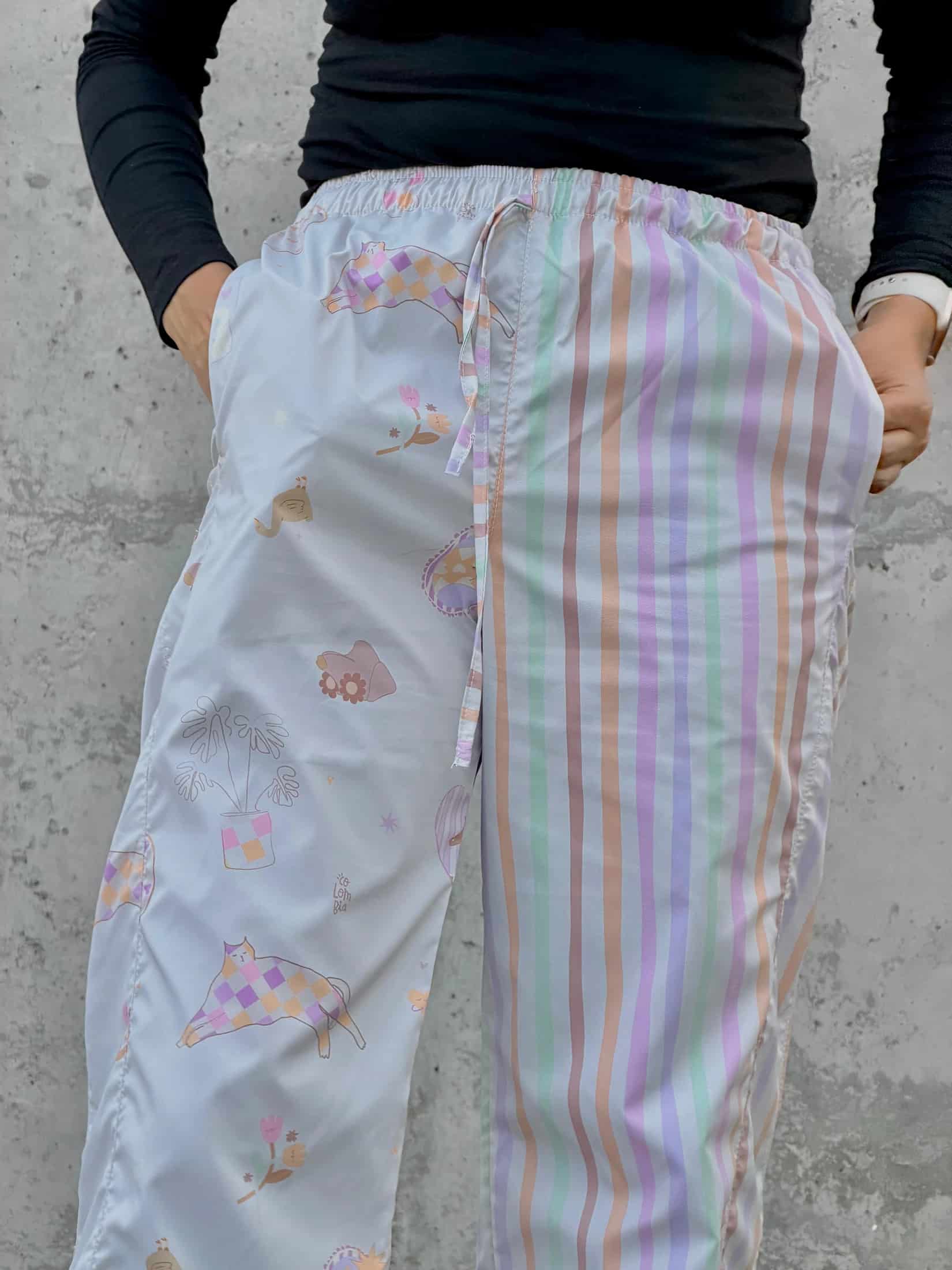 Pantalón Crema Combinado - miniatura 5